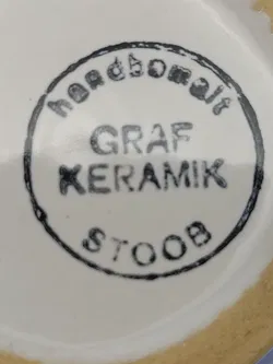Vintage 13-teiliges Geschirr von J. GRAF KERAMIK - Handarbeit/Handbemalt - Bild 20