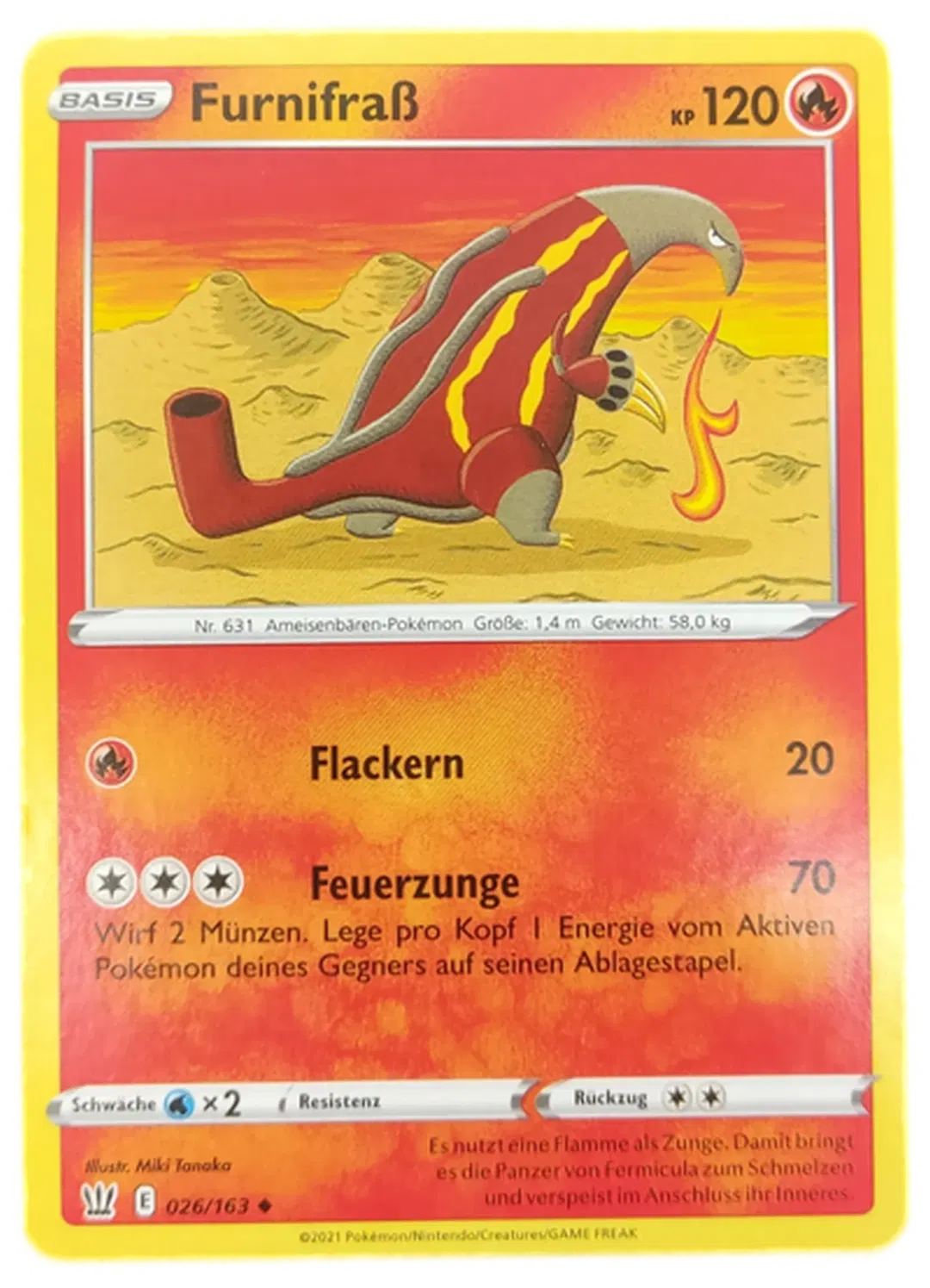 Pokémon Sammelkarte Basis Furnifraß - Bild 4