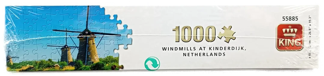 King Puzzle 1000 Teile Windmühlen (OVP)  – Bild 4