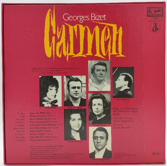 Vinyl LP - Georges Bizet - Carmen, 3-LP's Box – Bild 2