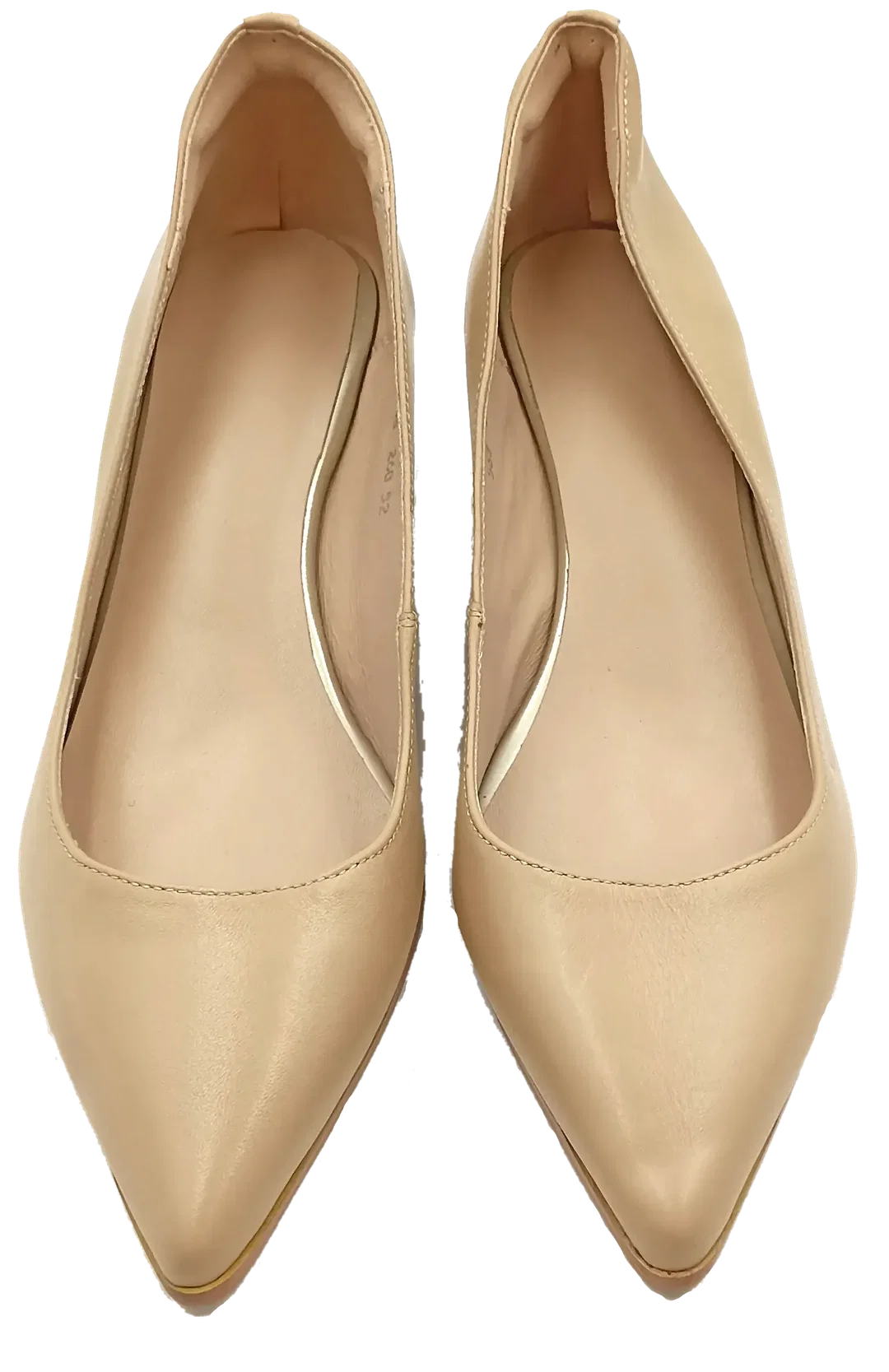 Glattlederwedges creme Gr. 40,5 – Bild 3