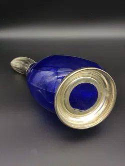 Antike Blaue Glaskaraffe - Bild 5