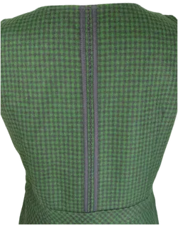 Gössl Trachtenkleid 100% Schurwolle Größe 40 Kariert | Zeitloser Trachtenstil - Bild 4