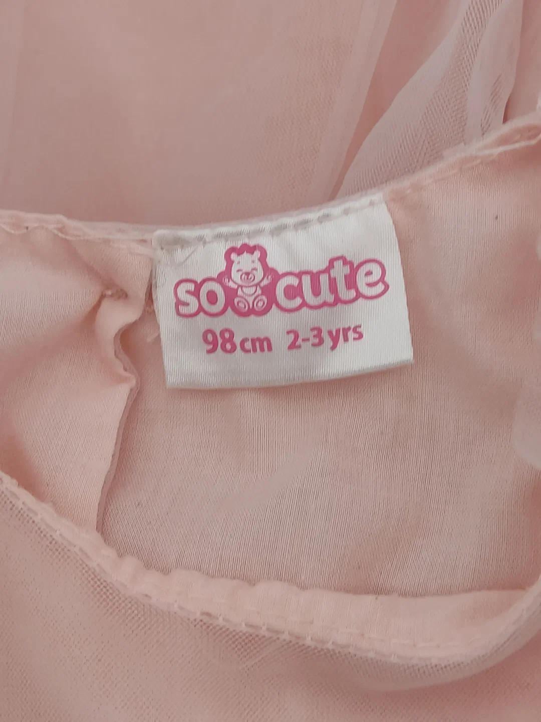So cute Kinder Kleid rosa Gr. 98 – Bild 2