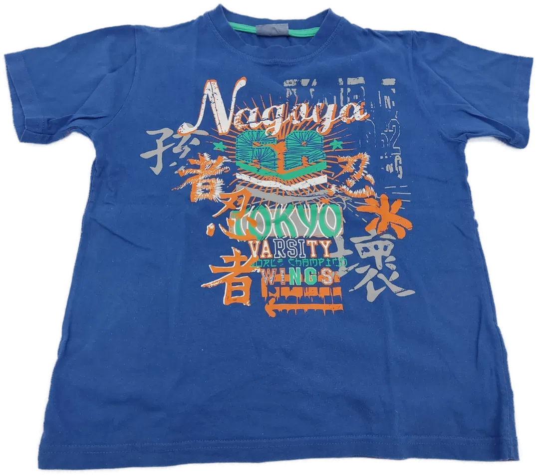 okay Kinderkurzarm T-Shirt, blau - Gr. 140 - Bild 4