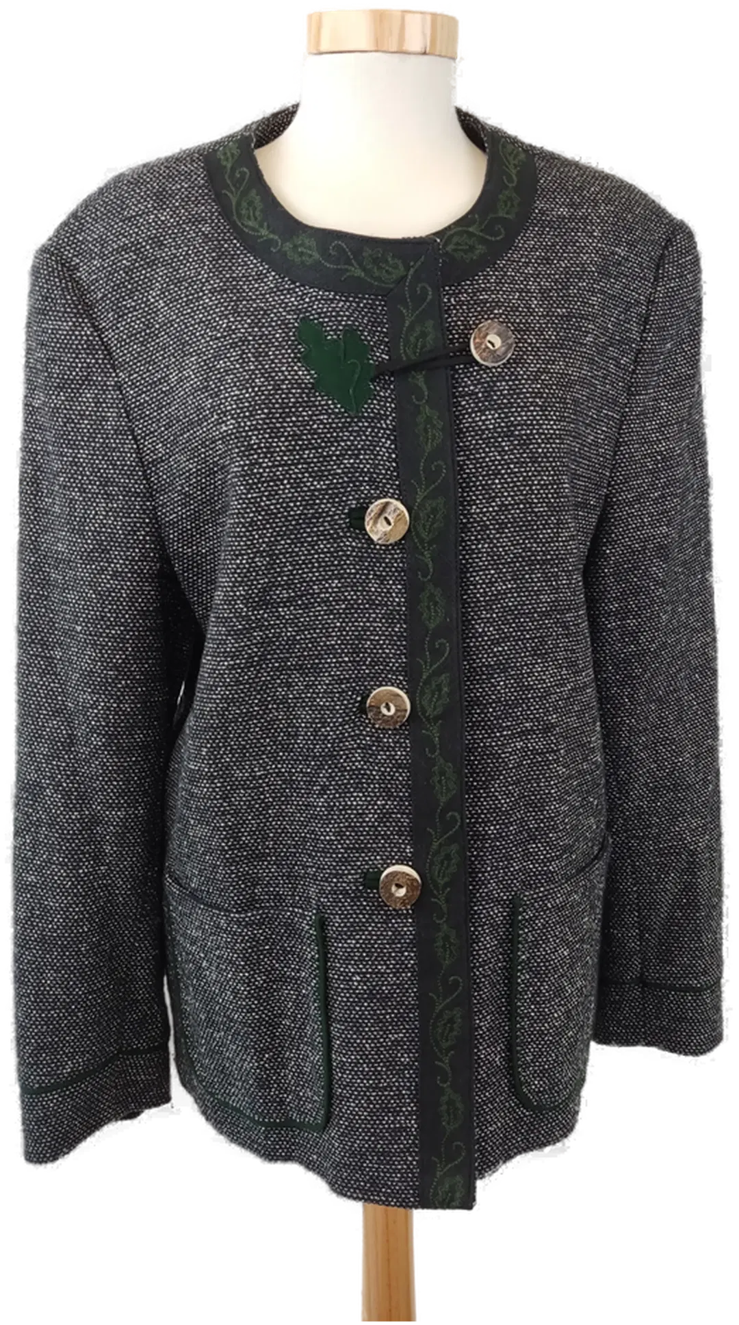 Damentracht dunkelgrau mit Hornknöpfen - S - Bild 4