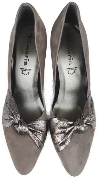 Tamaris Damen Pumps, grau - Gr. 40 – Bild 3