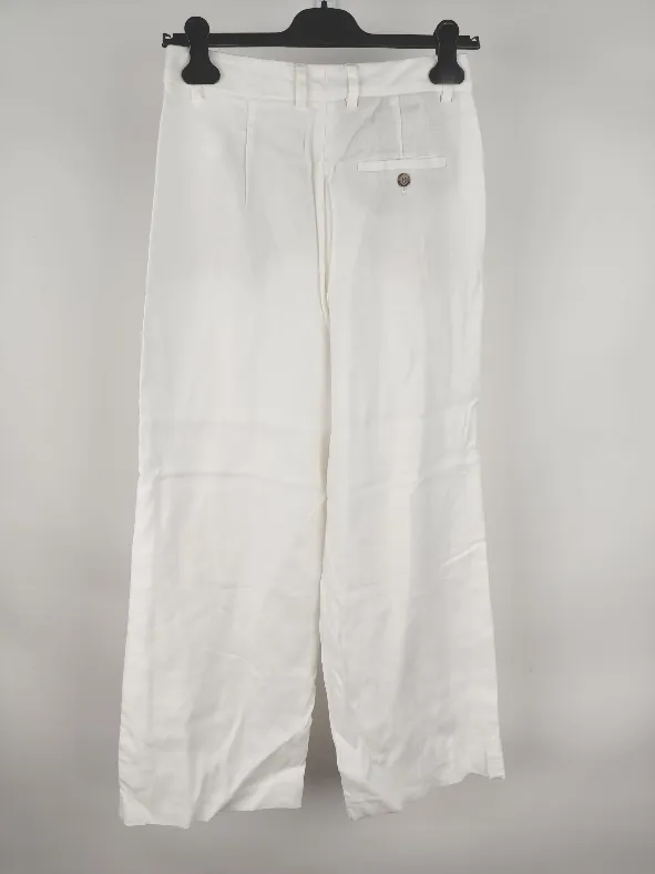 SEDUCTIVE Damen Leinenmix Hose weiß - XS/34 – Bild 2