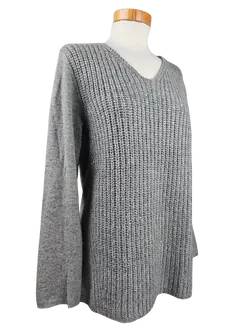 Simply Cashmere Damen Pullover (Kaschmir). grau - Gr. M/38 - Bild 2