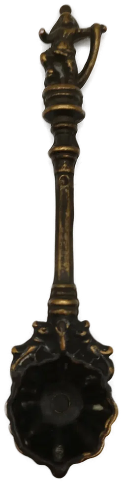 Alter indischer Bronze-Löffel - ca. 16cm - Bild 2