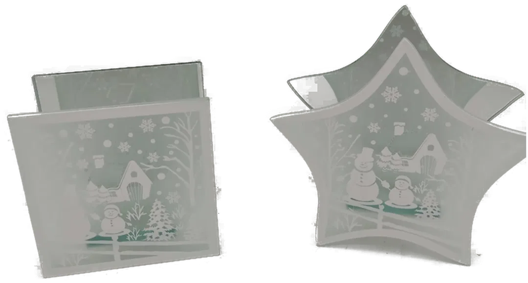 Teelichthalter mit Weihnachtsmotiv - Bild 4