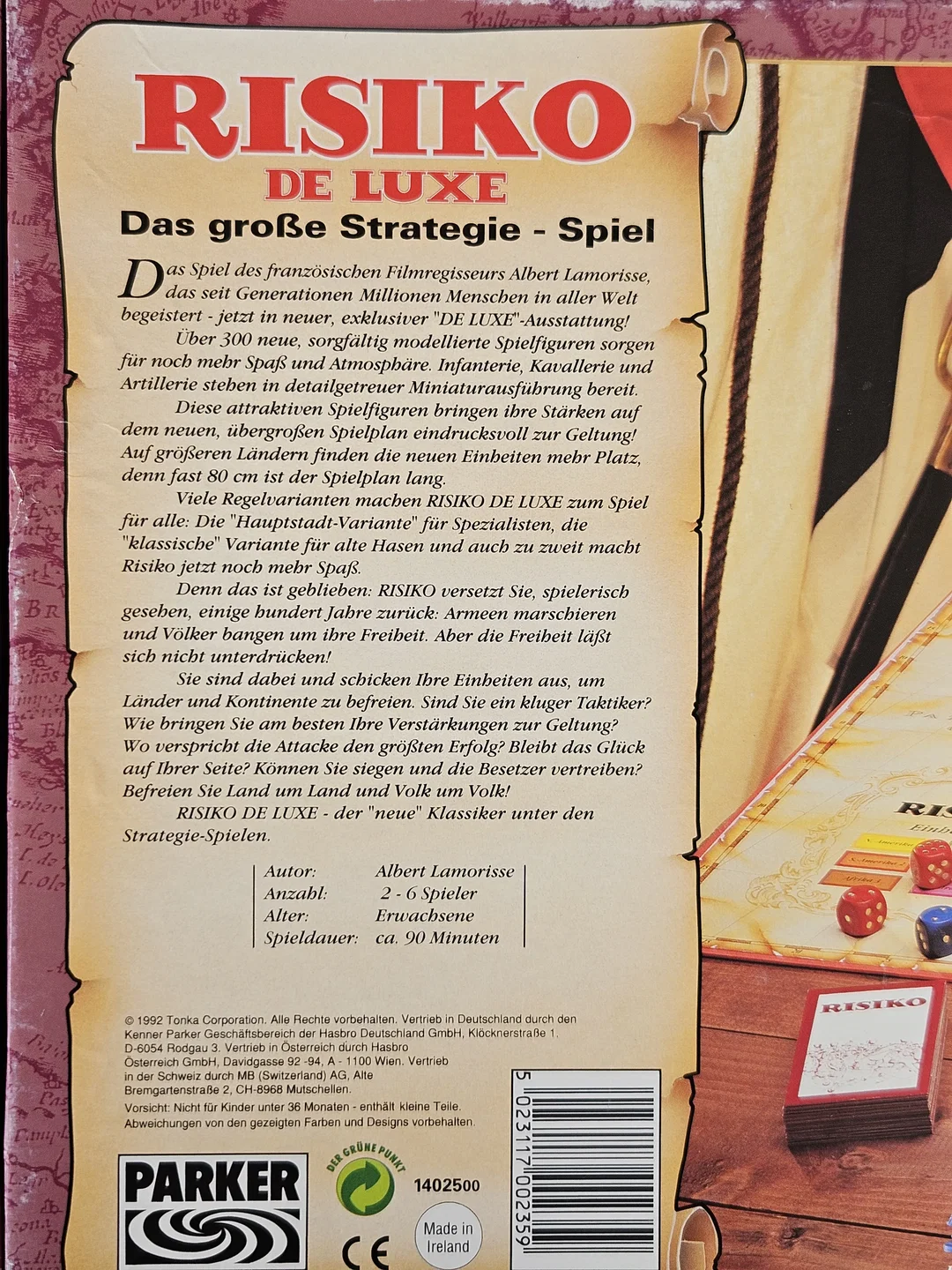 RISIKO DE LUXE - Gesellschaftsspiel - Parker – Bild 4