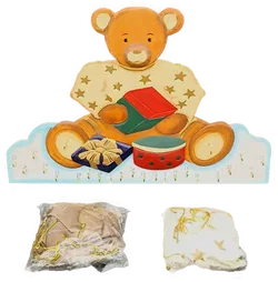 Adventskalender handgeschnitzt und handbemalt mit 24 Säckchen zum Befüllen - Bild 3