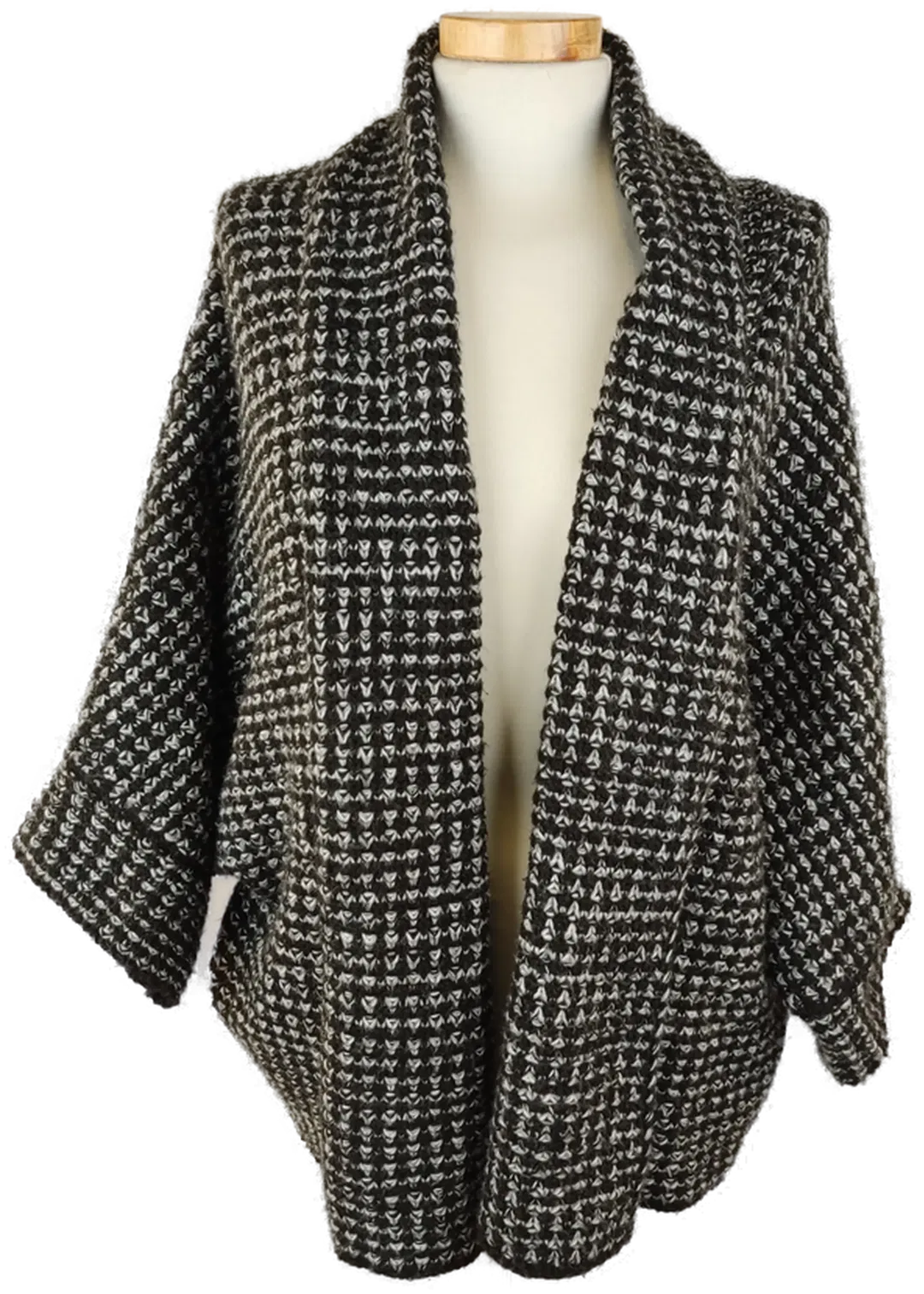 Zara Knit Damen Strickjacke schwarz/weiss - M/38 - Bild 1