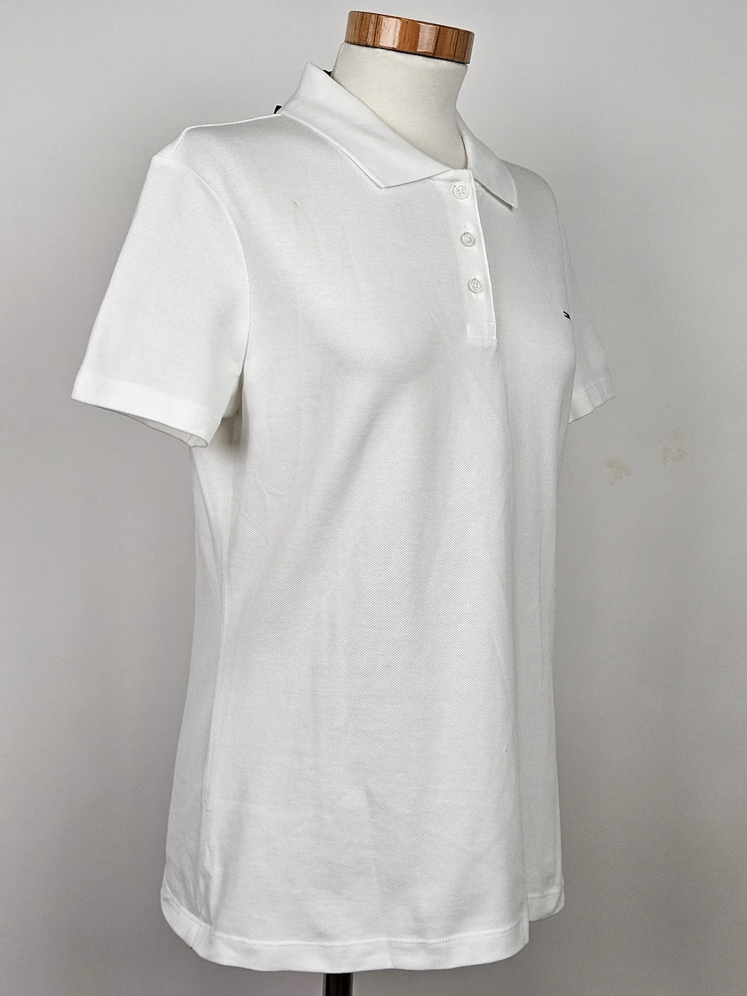 TOMMY JEANS Damen Poloshirt, weiß - Gr. L  – Bild 2