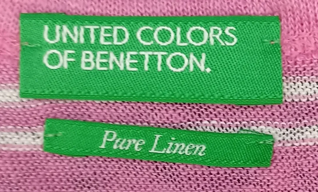 United Colors of Benetton Kindertop rosa/weiß Gr. XS/ECH – Bild 3