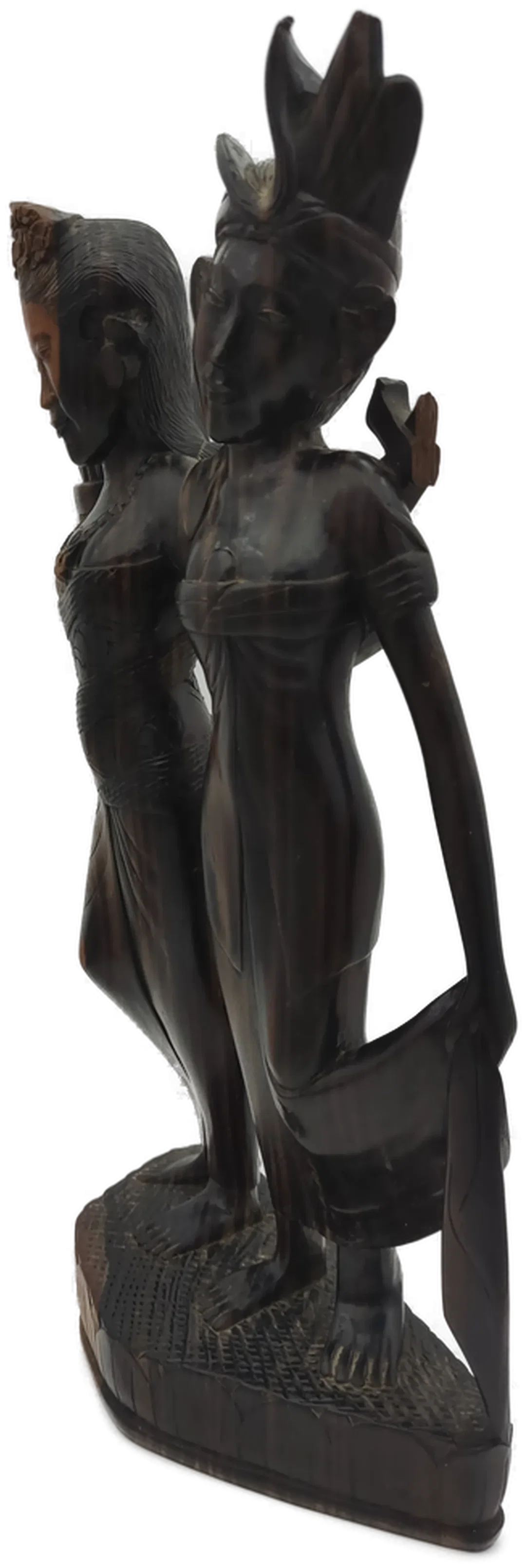 Hochzeitspaar-Figur Holz handgeschnitzt | Bali-Schatz – Bild 4