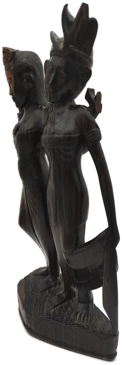 Hochzeitspaar-Figur Holz handgeschnitzt | Bali-Schatz - Bild 4