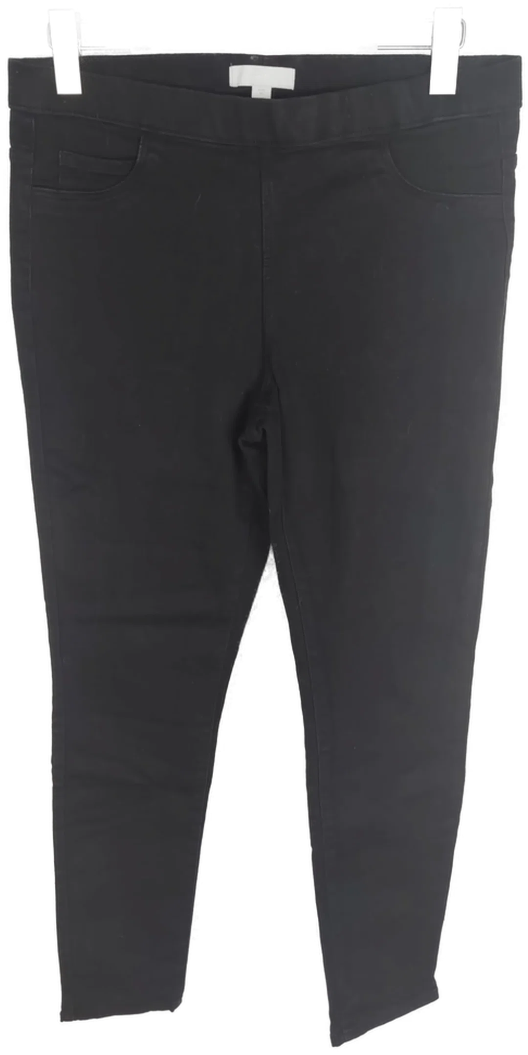 H&M Damen Stretch Jeans mit Gummizugbund, schwarz, Größe 44 - Bild 1