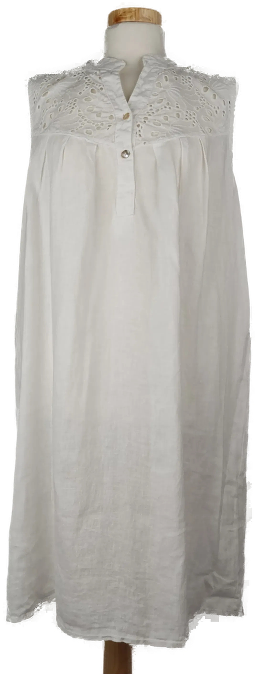  Rosemarine Damen Midikleid weiss mit Sptzendetails - M/38 - Bild 4