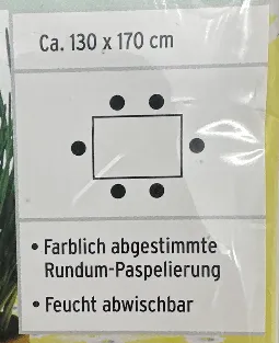 TCM Garten-Tischdecke – Bild 2