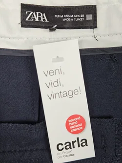 ZARA Damen Hose, marine - Gr. M  – Vorschau 5