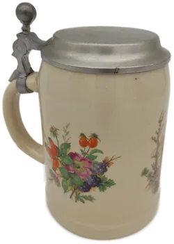 Bierkrug mit Messingdeckel - Bild 3