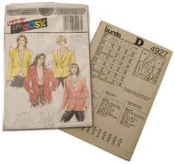 3x Schnittmuster für Blazer, Vintage, Burda, 80er - Bild 2