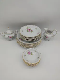 Johhann Haviland Pompadour Moosrose bestehend aus 78 teilen - Bild 3