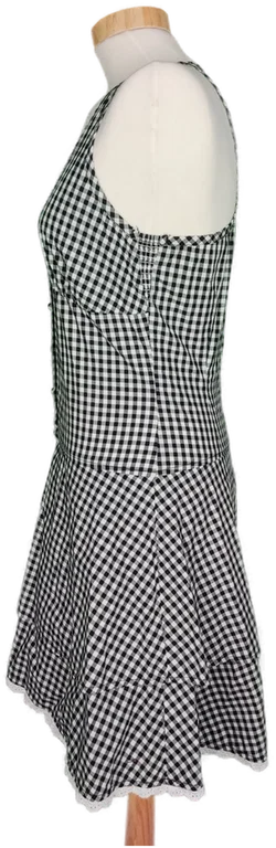Hilfiger Denim Damen Minikleid schwarz/weiß kariert - S/36 - Bild 3