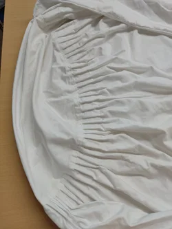 Stehtischhusse weiß, 60 cm. Durchmesser – Vorschau 2