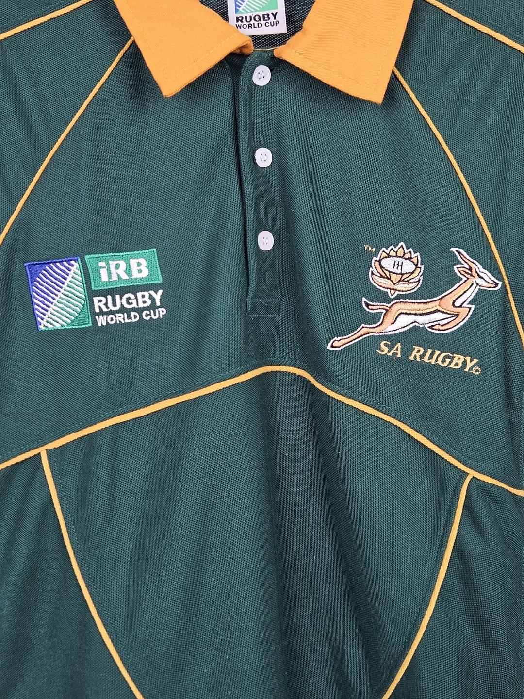 iRB Rugby World Cup Herren Poloshirt, grün - Gr. L  – Bild 3