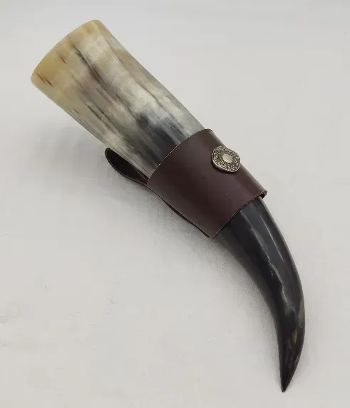 Wikinger - Trinkhorn mit Lederholster - Bild 2