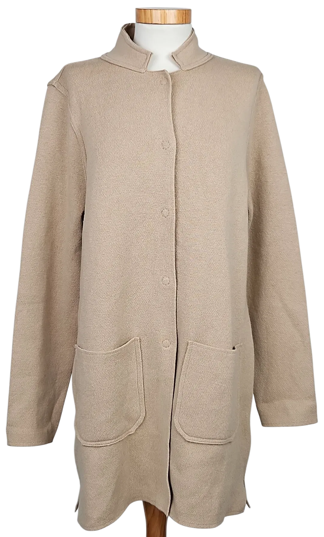 CHELSEA ROSE Damen Wollweste, braun - Gr. L  - Bild 4