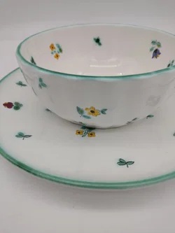 Gmundener Keramik / Streublumen - Großer Teller & Schüssel - Bild 4