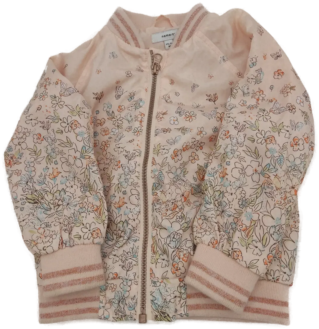Name It Kinder Jacke Lachs geblümt Gr. 92 - Bild 1