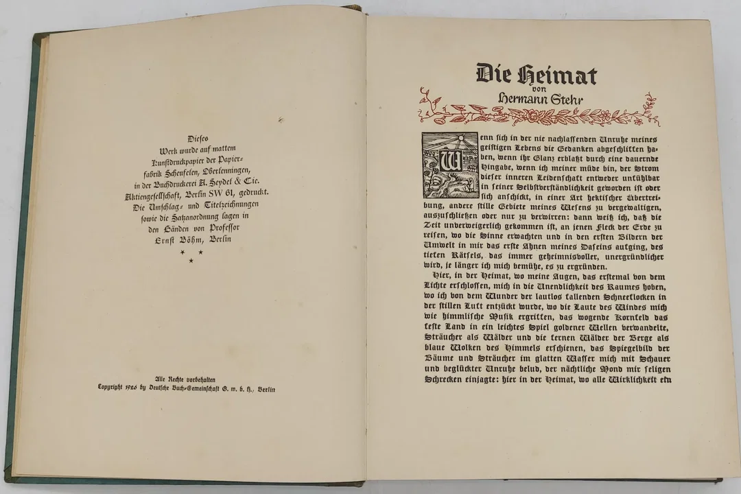 Buch  "Deutsche Heimat" Bilder aus Stadt u. Land Band 1 von 1926  – Bild 4