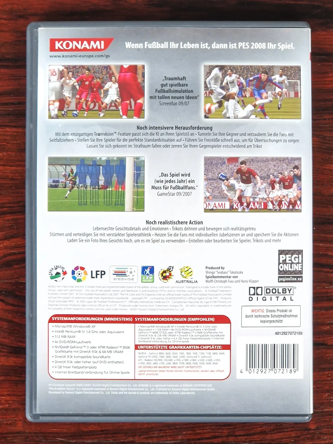 PES - Pro Evolution Soccer 2008 - PC-Spiel - DVD-ROM – Bild 2