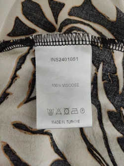 Damenbluse Sonstige Schwarz/Creme XXL | Zeitloser Sommertraum – Vorschau 4