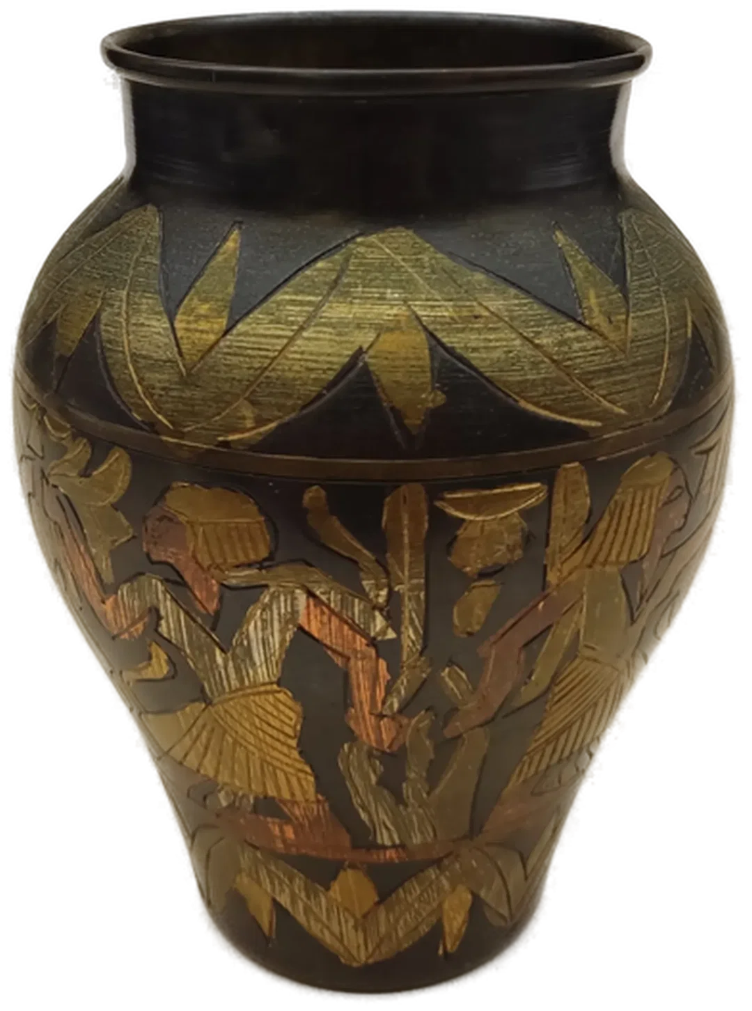 Vintage Ägyptische Vase mit Pharaonen-Relief – Bild 3
