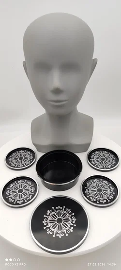 Untersetzer-Set 4-tlg., Sonstige, Dänemark-Deckeldose | Skandi-Schatz - Bild 3