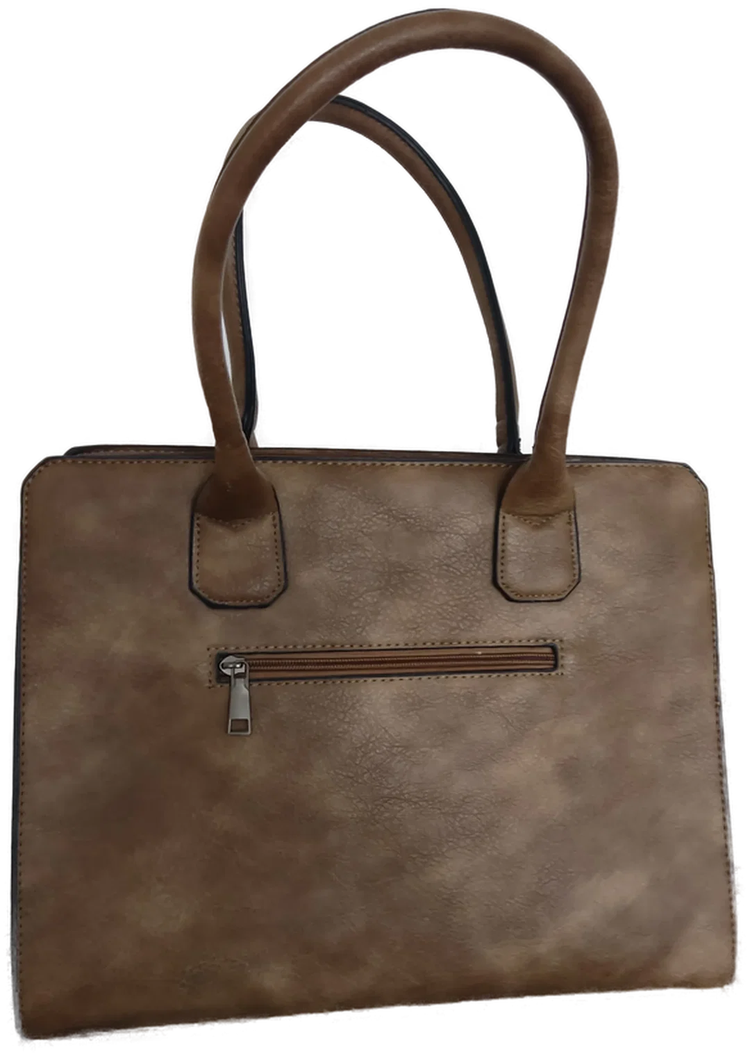 Handtasche Damen, braun, Kunstleder, - M – Bild 2