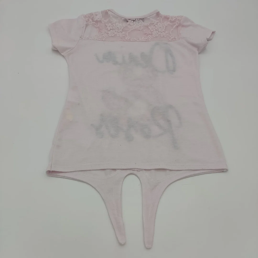 Kinderkurzarm T-Shirt rosa - 140 – Bild 2