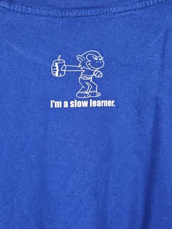 Fun T-Shirt Herren, blau - Gr. XL  - Bild 3