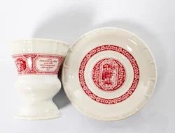  Rüdesheimer Kaffee Tasse mit Untertasse Set 12-teilig Heinrich Porzellan  - Bild 3