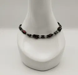 Bemusterte Modeschmuck Halskette - mit Magnetversschluss - Bild 1