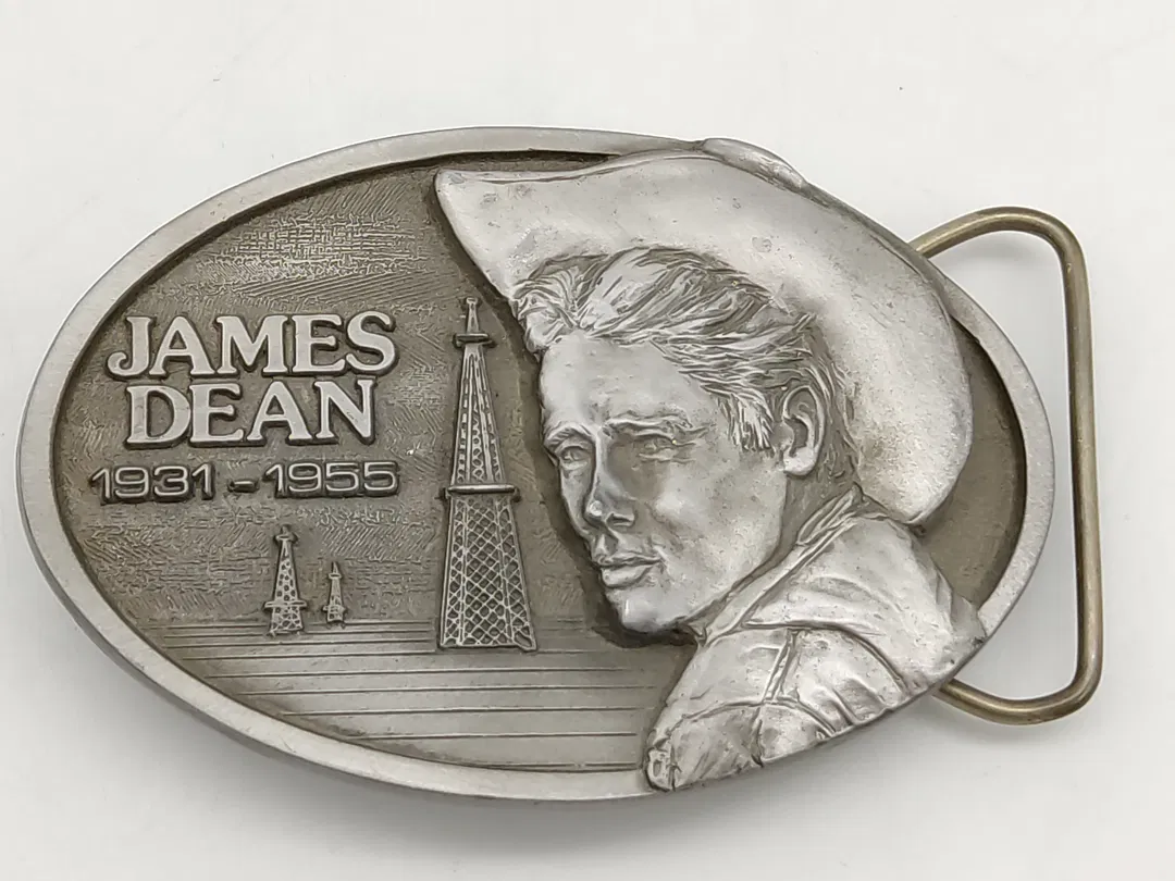 JAMES DEAN Gürtelschnalle. Limited Edition 1991. Silber - Bild 1