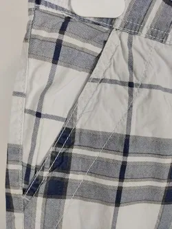 Herrenhose Wild 1978 South America kariert, weiß/blau/grau, Größe L - Bild 3