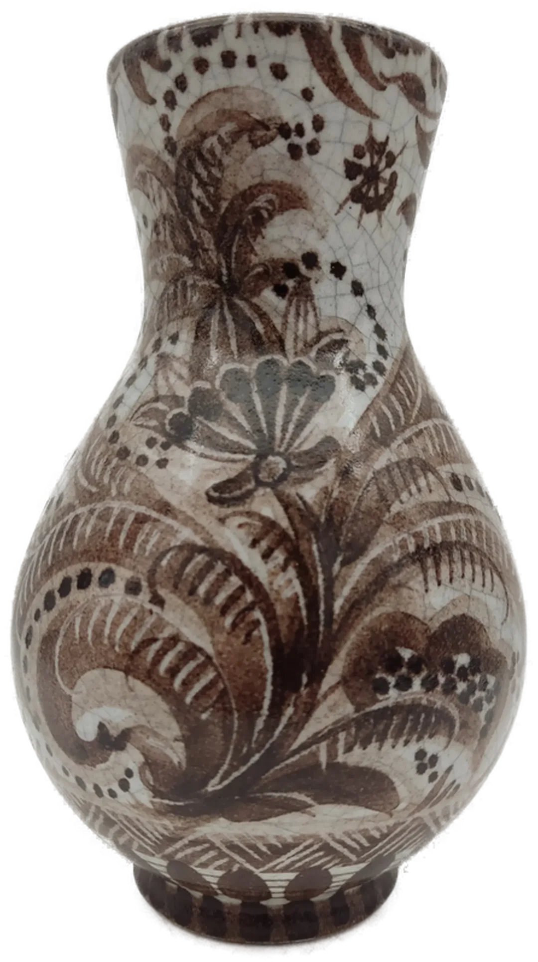 Keramikvase mit Blumendekor | Vintage-Schatz - Bild 4