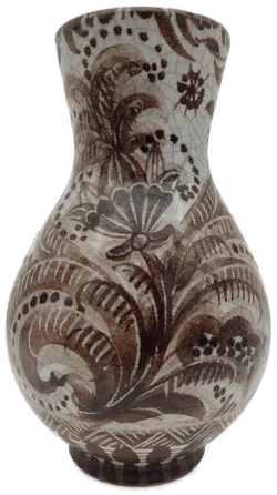 Keramikvase mit Blumendekor | Vintage-Schatz - Bild 6